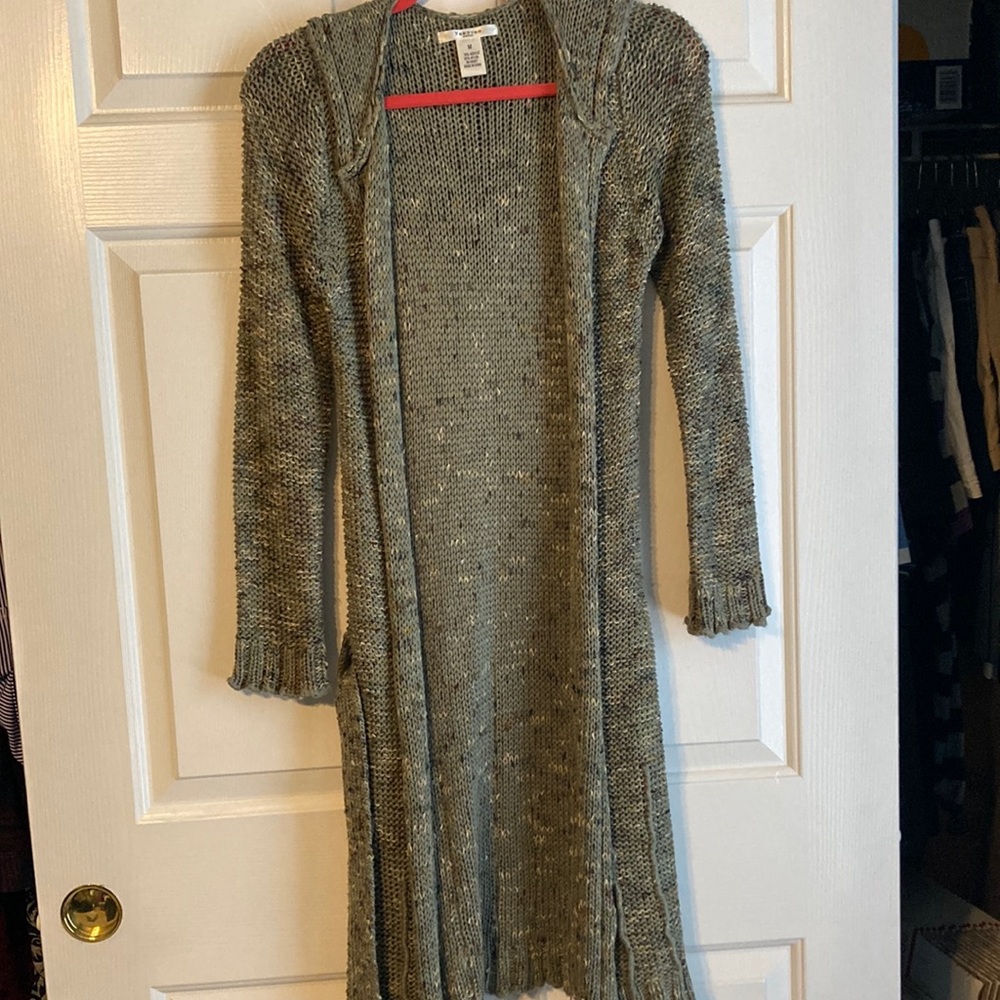Vertigo long hooded sweater